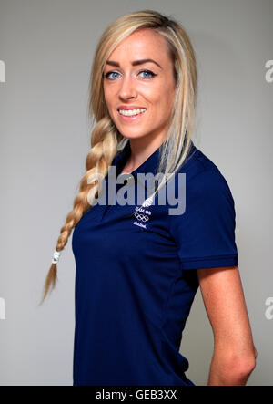 Großbritanniens Eilish McColgan bei einem Fototermin im Grange Tower Hotel, London. PRESSEVERBAND Foto. Bild Datum: Sonntag, 24. Juli 2016. Vgl. PA Geschichte Olympia Leichtathletik. Bildnachweis sollte lauten: Adam Davy/PA Wire. Stockfoto