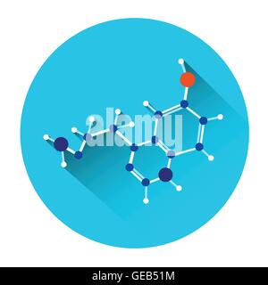 Molekülkette bunten Logo-Symbol Stock Vektor