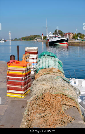 Hafen von Honfleur in Frankreich Stockfoto