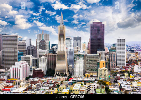 Skyline von San Francisco, Kalifornien, USA. Stockfoto