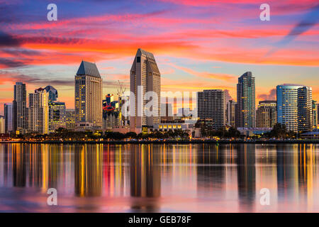 Skyline von downtown San Diego, Kalifornien, USA. Stockfoto