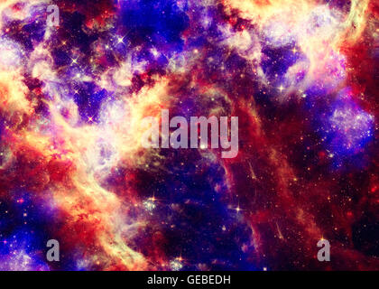 Abstrakte Darstellung mit schönen Raum Nebel Stockfoto