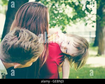 Familie Spaß im Sommer Stockfoto