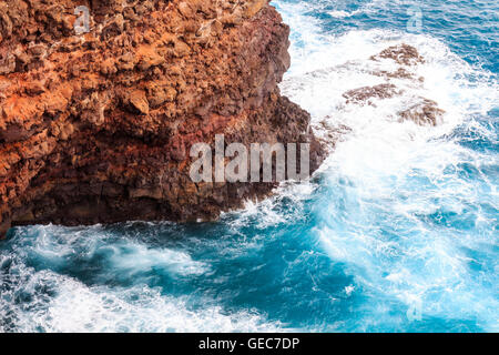 Unglaubliche Aussicht von den Klippen am Ponta de Sao Lourenco, Madeira, Portugal Stockfoto