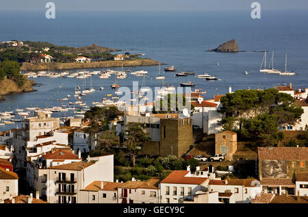 Cadaqués. Auf richtige Es Cucurucú Island. Costa Brava. Provinz Girona. Katalonien. Spanien Stockfoto