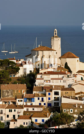 Cadaqués. Kirche Santa María. Costa Brava. Provinz Girona. Katalonien. Spanien Stockfoto