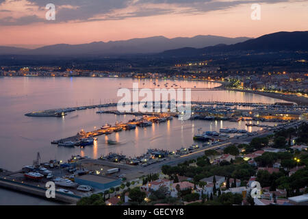 Roses.Bay der Roses.Costa Brava. Provinz Girona. Katalonien. Spanien Stockfoto