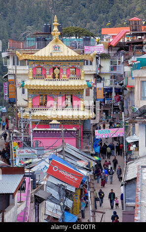 Stupa in Jogibara Rd, McLeod Ganj, Dharamsala Himachal Pradesh Zustand, Indien, Asien Stockfoto