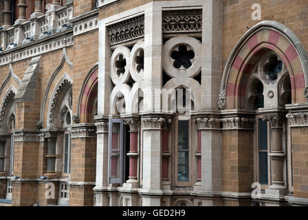 Das Bild der Architektur von CST Bahnhofsgebäude oder VT-Station, Mumbai Indien Stockfoto