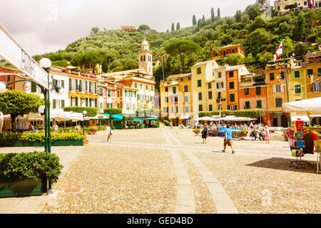 Die schöne Umgebung von Portofino Paiazzata Italien Stockfoto