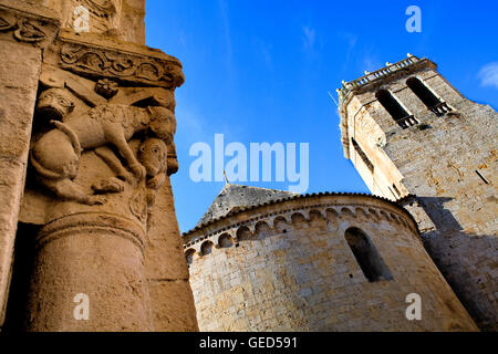 Sant Pere´s Kirche des Benediktinerklosters, Besalú, La Garrotxa, Girona, Spanien Stockfoto