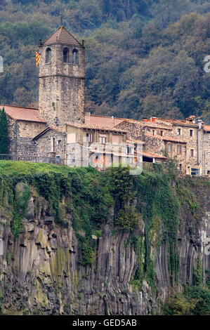 Castellfollit De La Roca, Girona Provinz, Katalonien, Spanien Stockfoto