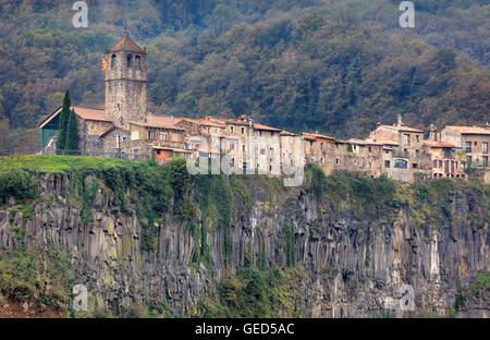 Castellfollit De La Roca, Girona Provinz, Katalonien, Spanien Stockfoto