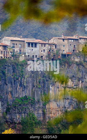 Castellfollit De La Roca, Girona Provinz, Katalonien, Spanien Stockfoto