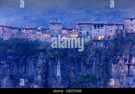 Castellfollit De La Roca, Girona Provinz, Katalonien, Spanien Stockfoto