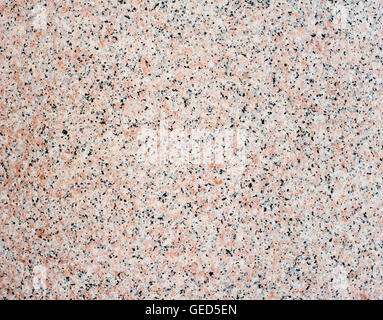 Rosa Granit poliert Texturoberfläche Nahaufnahme Hintergrund Stockfoto