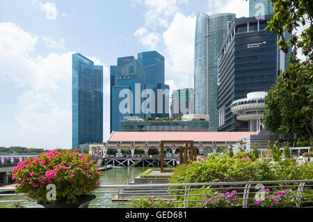 CBD-Gebäude von Clifford Square, Marina Bay, Innenstadt, Singapur Insel (Pulau Ujong), Singapur Stockfoto