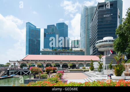 CBD-Gebäude von Clifford Square, Marina Bay, Innenstadt, Singapur Insel (Pulau Ujong), Singapur Stockfoto