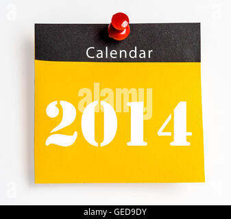 Kalender 2014 Stockfoto