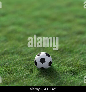 Wettbewerb und Fußball, 3D-Rendering Stockfoto