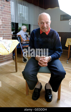 Bewohner eines Altenheims Stockfoto