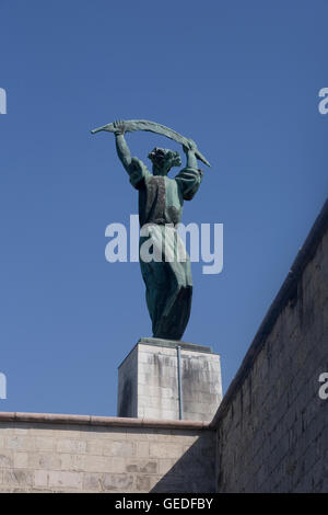 Freiheitsstatue Liberty Denkmal am Gellertberg Stockfoto