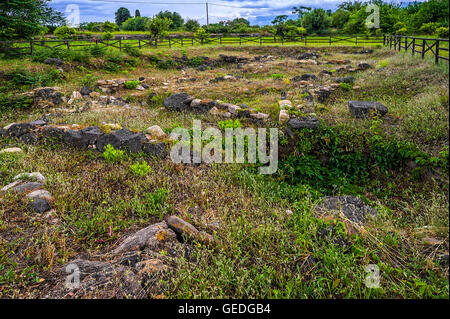 Italien-Sizilien-Giardini-Naxos - archäologische Stätte von Naxos Stockfoto