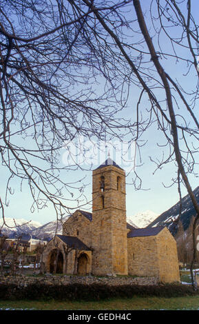 Kirche Sant Feliu Church.Romanesque. Barruera.Boí Tal. Provinz Lleida. Katalonien. Spanien Stockfoto