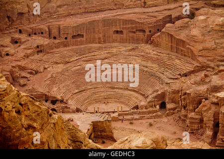 Amphitheater von Petra in Jordanien Stockfoto