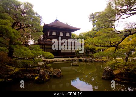 Ginkaku-Ji-Tempel in Kyoto, Japan Stockfoto