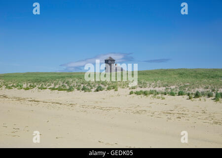 Alten Hafen Lebensrettungs Station, Race Point, Provincetown, MA Cape Cod Stockfoto