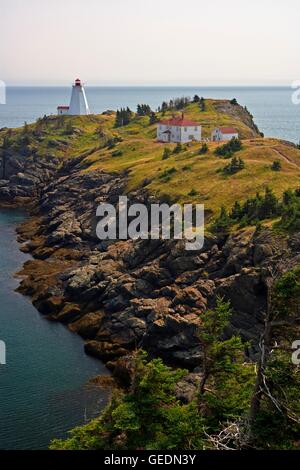 Geographie / Reisen, Kanada, New Brunswick, Schwalbenschwanz-Leuchtturm, North Head, Grand Manan Island, Grand Manan, Bay Of Fundy, die Fundy Inseln, Fundy Coastal Drive, Route 7 Stockfoto