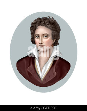 Percy Bysshe Shelley, 1792-1822, Dichter Stockfoto