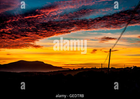 Sonnenuntergang am Loughros Point, Ardara, County Donegal, Irland Stockfoto