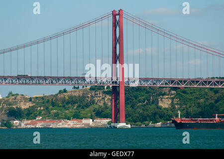 25 de Abril Brücke - Lissabon - Portugal Stockfoto