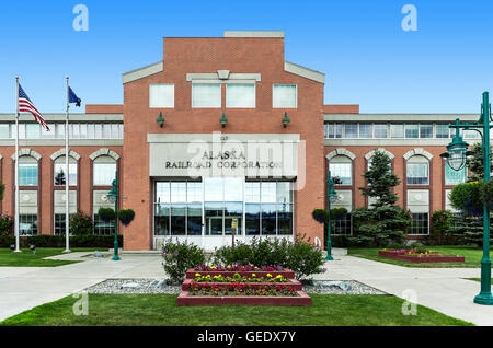 Alaska Railroad Corporation, Anchorage, Alaska, USA. Stockfoto
