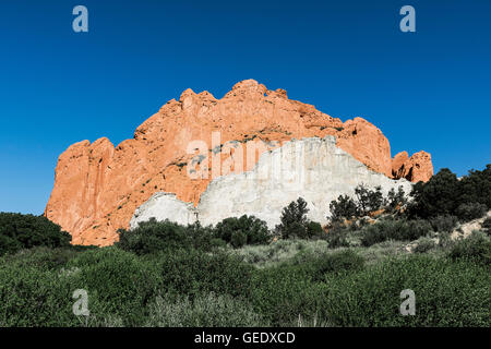 Garten der Götter Park, Colorado Springs, Colorado, USA. Stockfoto