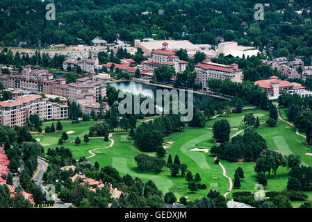 Das Broadmoor Resort Hotel, Colorado Springs, Colorado, USA Stockfoto