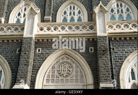 Das Bild Architektur of Gloria Church in Indien in Mumbai, Indien Stockfoto