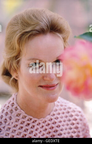 Doris Duke, Erbin, Duke Gardens im Jahr 1968. Stockfoto