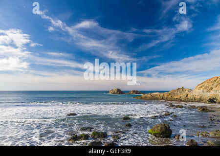 Ozean-Felsen in der Nähe von Almáciga Dorf, Teneriffa, Kanarische Inseln, Spanien Stockfoto