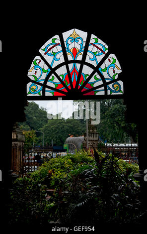 Das Bild der Architektur von CST Bahnhofsgebäude oder VT-Station, Mumbai Indien Stockfoto