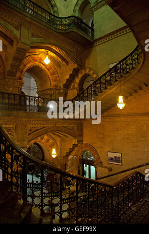 Das Bild der Architektur von CST Bahnhofsgebäude oder VT-Station, Mumbai Indien Stockfoto