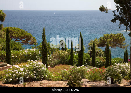 Ortschaften Jardi Botanik, La Selva, Blanes Stockfoto