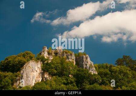 Hohengerhausen Burg, Blaubeuren Stockfoto