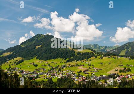 Hirschegg im Kleinwalsertal, Vorarlberg Stockfoto