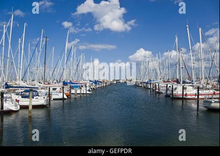 Marina, Heiligenhafen Stockfoto