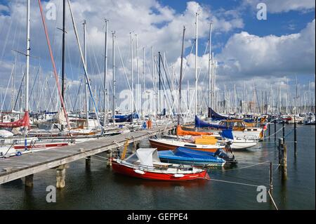 Marina, Heiligenhafen Stockfoto