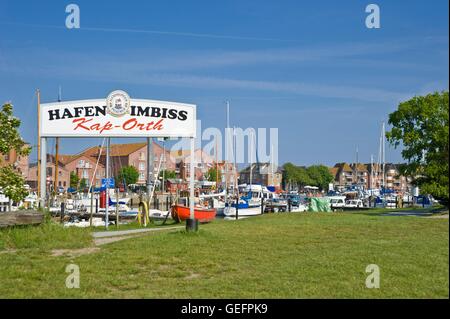 Orth, Fehmarn Stockfoto