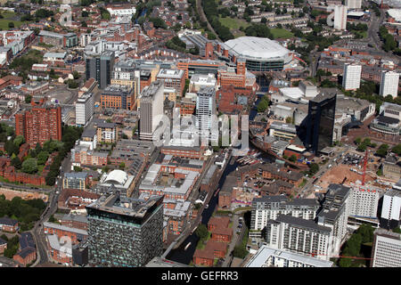 Luftaufnahme des Stadtzentrum von Birmingham, UK Stockfoto
